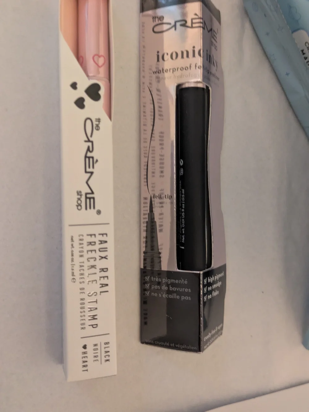 The Crème Shop Eye Masks + Cleansing Wipes & Makeup Set - Pink/Black/Blue NWT